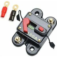 12V-24V 150A DC Interrupteur à fusible automatique Disjoncteur Fusible de réinitialisation Voiture Marine Bateau Vélo Stéréo Audio (150A)