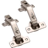 2 Pieces Cupboard Door Hinge, 135 Degree Curved Angle Cupboard Hinges, Pot Hinges Ø 35mm Pot Hinge Angle Stopper for Folding Door, Kitchen Cabinet
