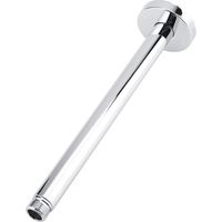 Bras de douche supérieur en acier inoxydable chromé, montage mural rond, facile à installer, pour hôtel, maison, salle de bain, pommeau de douche au plafond