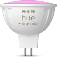 Ampoule connectée - PHILIPS HUE - MR16 - Lumiere blanche et colorée - Compatible bluetooth - Lot de 2 - Fonctionne avec app et