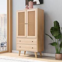 Buffet commode rangement salon salle à manger meuble TV avec portes et tiroirs,largeur 60 cm.