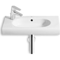 Lavabo mural con orificio para grifería a la izquierda MERIDIAN - ROCA Medidas: 600x320 mm