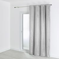 Homemaison – Rideau occultant thermique 140x260 cm – 100% polyester – Œillets ronds argent – Lavable en machine à 30°C