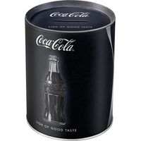 Nostalgic-Art retrò Coca-Cola – Good Taste – Idea Regalo per Amanti della Coke, Salvadanaio in Metallo, Scatola dei Soldi lamiera, 1 l