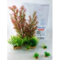 Déco plantkit idro n°1. plantes artificielles. 7 pieces. H 36 cm. décoration d'aquarium. - zolux