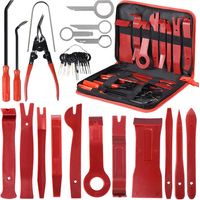 30PCS avec Un SacOutils pour Garnitures Outils Démontage Installation Garniture Intérieure Outils pour Garnitures Panneau de Porte Autoradio Kit Garniture Voiture