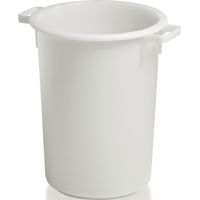 Récipient en plastique rond 50 l HD-PE nature D420xH540 mm avec poignée extérieu