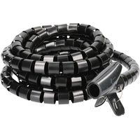 CABLEHOME 128536 TUYAU EN SPIRALE NOIR PLASTIQUE 1 PC(S)