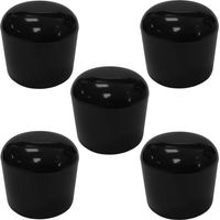 Cyclingcolors – Lot de 5 embouts de tube enveloppant ronds 28mm – Plastique noir résistant aux UV – Pour meubles et chaises – Cache-bouchon décoratif