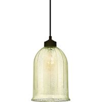 Suspension Bronze huilé Miroiterie 1 Ampoule