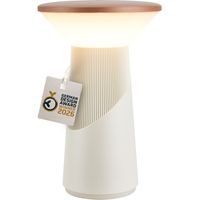 Briloner LED Tischlampe Kabellos 15x24cm 2,6W 200lm 2700K Warmweiß Dimmbar Design Award Coffee - Tischleuchte Wohnzimmer Schlafzimmer Balkon