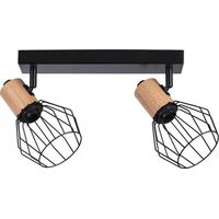 Paulmann Plafón Lanka negro diseño nórdico 37 cm