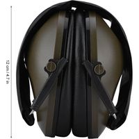 Casque antibruit pour le sport et la chasse, protection auditive active (vert armée)