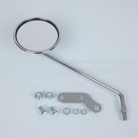 Rétroviseur gauche vintage rond chromé RMS pour scooter moto M10