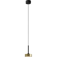 Hole Sospensione Nero/Oro LED 13W 38° IP20 3000K CRI90 - Lampada a sospensione potente in alluminio per interni - Rossini Group