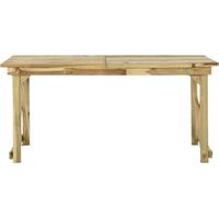 Table de jardin Table d'extérieur 160x79x75 cm Bois