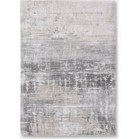DESIGN A STRISCE - TAPPETO ASTRATTO ATLANTIC - Prodotto in Belgio - Tessuto piatto jacquard meccanico - Rifinito a mano - Antiscivolo naturale - Cotone - Poliestere - Grigio coney - 80 x 150 CM