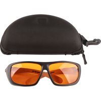 Ortviai Lunettes de protection laser pour fibres optiques – 190 à 500 nm, OD 5+, en polycarbonate noir
