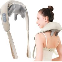 Massageur électrique 6D avec fonction chauffante pour nuque, dos, épaules, bas du dos, jambes et pieds