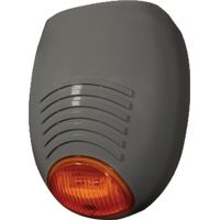 Sirène extérieure auto-alimentée couleur argent SR 136 SILVER inviolable et indéchirable AMC SR136