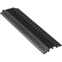 VEVOR Rampe de Protection Cables, Charge 7938 kg, Passage de Cable au Sol, Canal 51 x 28 mm, Cache-cables au Sol, Passe Cable pour Zones a Forte Circulation Pietonne, Interieur, Exterieur, Entrepot