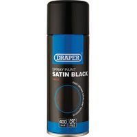 Satin Spray Paint, 400ml, Black (18013)