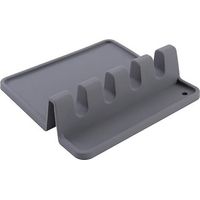 Silicone utensil holder with drip pad for multiple utensils, heat resistant, spoon rest and spoon holder for stove, utensil holder