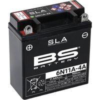 BATTERIA BS 6N11A-4A (FA) 6V 11AH 121X58X130 SENZA MANUTENZIONE - A ACQUA (90A) (10)