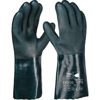 Gant protection ctre produits chimiques Pirat taille 10 vert PVC EN 388. EN ISO (Par 12)