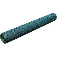Grillage pour poulailler en PVC vert, 25 x 0,5 mètre
