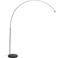 QAZQA Booglamp XXL - Lampe arquée - 1 lumière - H 2480 mm - Acier - Moderne - éclairage intérieur - Salon