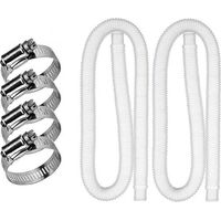 Tuyau De Piscine Tuyau De Remplacement 32mm Avec Pinces Métalliques Pour 300-330-530-1000 Pompe GallonFiltresPompes Et Access 242