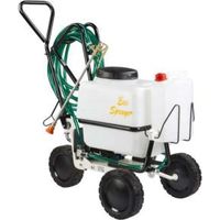 Pulvérisateur électrique sur roues 50 litres – 2 batteries 12V 5A – Pression max 2.8 bars – Idéal pour arrosage intensif – Eurosystems