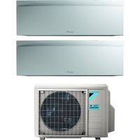 Aire Acondicionado Daikin Bluevolution Dual Split Inverter Serie EMURA WHITE III 9+12 con 2MXM50A R-32 Wi-Fi Integrado 9000+12000 Color Blanco Mate Garantía Italiana