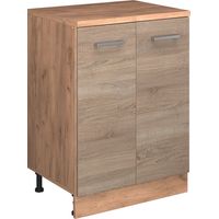 Armoire d'extension Rion, Sonoma/Chêne de force doré, 60x46cm sans pente avec 2 portes, Vicco