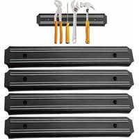 Porte Outils Mural magnetique 4 Pieces 33 cm x 5 cm Barre magnetique Outillage Barre aimantée pour Outils Panneau Porte Outils Barre aimantée Barre aimantée Barres magnétiques pour Outils