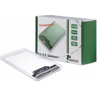 Boîtier HDD ARGUS INTER-TECH GD-25000, USB 3.0, 6,35 cm (2,5"), transparent