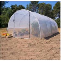 Serre tunnel ÉCO-18 larg 3 m x 6 m, Aération Latérale 1