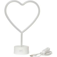 Legami It's A Sign Herzlampe Silber LED Neon Deko