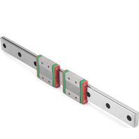 Rail de guidage linéaire MGW12C-300-2R en acier inoxydable pour convoyeurs à rouleaux et systèmes de manutention