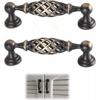 royaluxe - Poignée de Meuble Ancien, Poignee de Meuble Cuisine PoignéE Meuble Cuisine Poignee Meuble De Cuisine Poignée de Porte Poignée Meuble Bronze pour Porte de Tiroir Armoires avec Vis ,(2Pcs,Bro