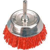 Brosse abrasive à godet avec tige de 75 mm
