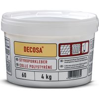 DECOSA Colle Polystyrène - blanc - seau 4 kg - 2 seaux