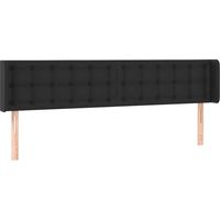 Maison Exclusive - Tête de lit avec oreilles Noir 163x16x78/88 cm Similicuir