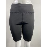 Short de Yoga à Haute Taille Élastique pour Femme - Fitness, Running, Gym - Noir