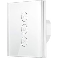 Smart WiFi Commutateur de Stores électriques, Commutateur de Rideau Tactile Compatible avec Alexa/Google Home APP Fonction de Synchronisation du Contrôle Vocal