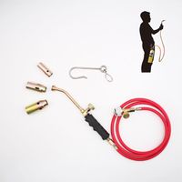Desherbeur Thermique a Gaz avec Régulateur de Pression Torche à Gaz avec 3 buses