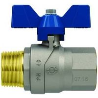 ROBINET À BILLE P.T. AVEC PAPILLON EVOLUTION MÂLE-FEMELLE Taille : 1" DN 25 PN 30