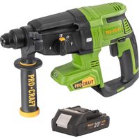 Procraft PHA40bb Akku Bohrhammer 20 V 2,6 J SDS plus Brushless + 1x Akku 2,0 Ah - ohne Ladegerät