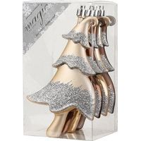 BOX ALBERI ORO E GLITTER ARGENTO